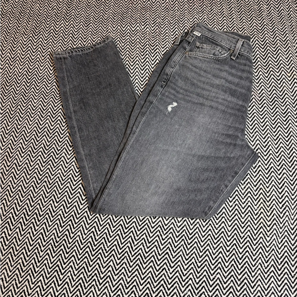 Citizens of Humanity | Olivia Crop High Rise Slim Straight Silvermist| Sz 26 - Picture 10 of 10